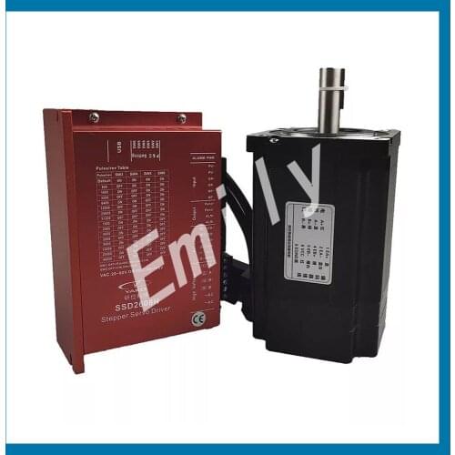 YAKO nema34 2-phase hybrid servo motor and driver YK286EC118A1 + SSD2608H driver 8.2N.m motor and driver Closed loop motor