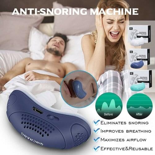 Electric Anti Snoring Prevention Electronic Device Sleep Stop Snore Aid Stopper