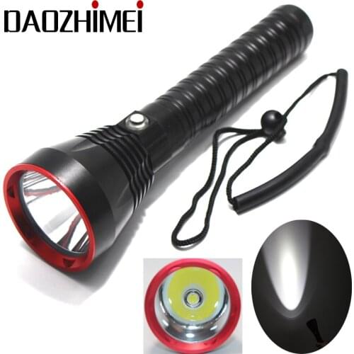 Yellow/White Light 6000LM Underwater 100m Lantern XPH70 LED Scuba Diving Flashlight Torch Powered by 18650/26650 Battery