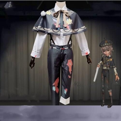 Game Identity V Survivor Edgar Valden Painter Cosplay Costume Palette Skin Uniforms Outfit Halloween Christmas Fancy Party Dress