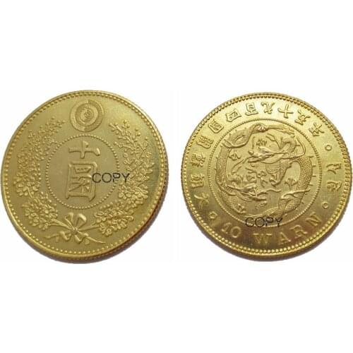Great Joseon founded 495 years ago 10 Warn Gold Plated Coins Copy (Type 29)