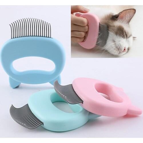 Pet massage brush, shell-shaped handle, pet grooming massage tool, only for removing loose hair and lice from cats and dogs. Pet