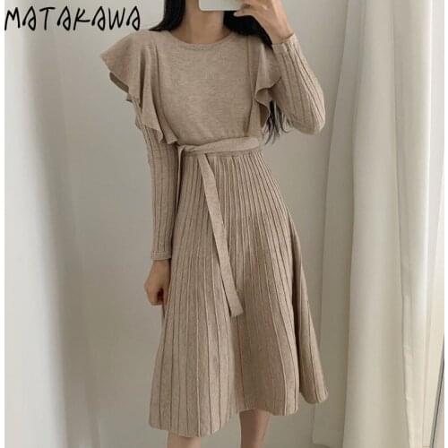 Matakawa Fashionable Knitted Dresses