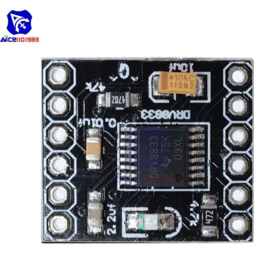 DRV8833 2 Channel DC Motor Driver Module Board 1.5A 3V -10V H-Bridge 4-Wire Short Circuit Overcurrent Protection Stepper Motor