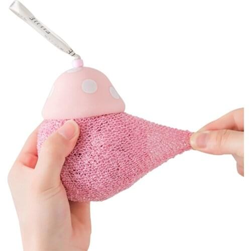 Cartoon Mushroom Bath Ball Shower Massage Brush Exfoliating Moisturizing Bath Rubbing Ball
