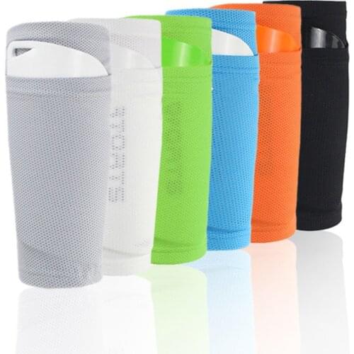 1 Pair Anti-slip Breathable Socks for Adult Chilren Insertable Leg Guard Football Game Shin Protection Shinguards Sleeves Parts