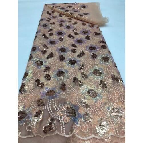 New hot-selling 3+5mm sequins + flat embroidery flower mesh embroidery, suitable for ladies' fashion skirts/xx