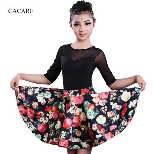 Latin Dance Dress for Girls CHEAPEST Tango Salsa Flapper Dress 2 Pieces Set Latin Skirt with Top Shirt D0999 Multi Colors