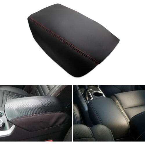 Microfiber Leather Car Center Armrest Console Box Cover Trim For Ford Explorer 2011 2012 2013 2014 2015 2016 2017 2018
