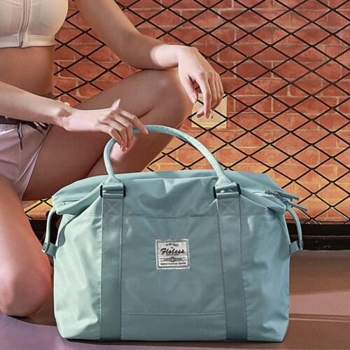 Portable Women Sports Gym Handbag Large Capacity Handheld Luggage Bag Small Outdoor Travel Fitness Duffel