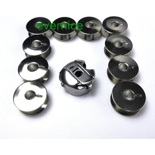 Towa Japan Bobbin Cases +10 Bobbin For Juki Ddl-555 Consew Singer Brother