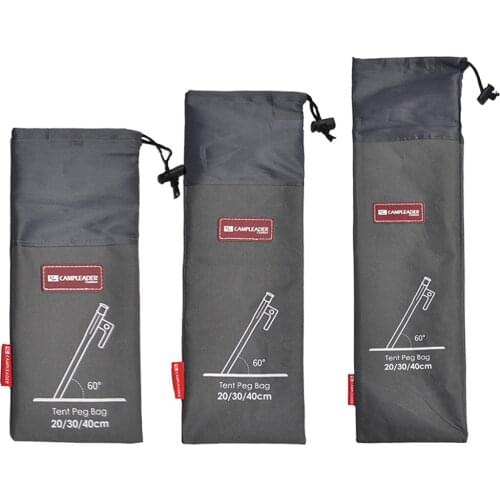 Outdoor Camping Equipment Stake Storage Bags Tent Accessories Hammer Wind Rope Tent Pegs Nails Storage Bag