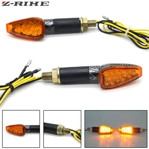 1Pair 12V Motorcycle LED Turn Signal Light Blinker Side Maker Indicator lights For Honda CBR1000RR Yamaha Kawasaki Suzuki