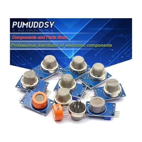 1PCS MQ-2 MQ-3 MQ-4 MQ-5 MQ-6 MQ-7 MQ-8 MQ-9 MQ-135 Smoke Sensor Module for Liquefied Methane Gas Detection