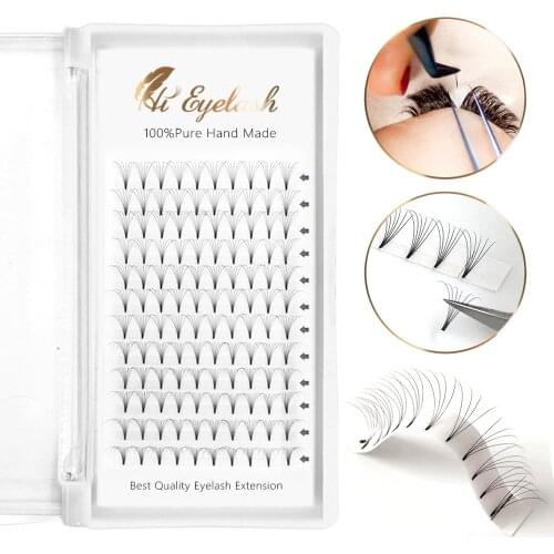 2/3/5/6/10/20D Russian Volume Eyelashes Extension Short Stem Pre-Made Fans 0.07mm C Curl Mink Lash Eyelash Individual Extensions
