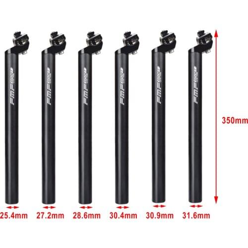 350mm Solid Bike Seatpost Lightweight Mountain Road Bicycle Integrated Seat Post Sturdy Support Pipe Repair Components Black