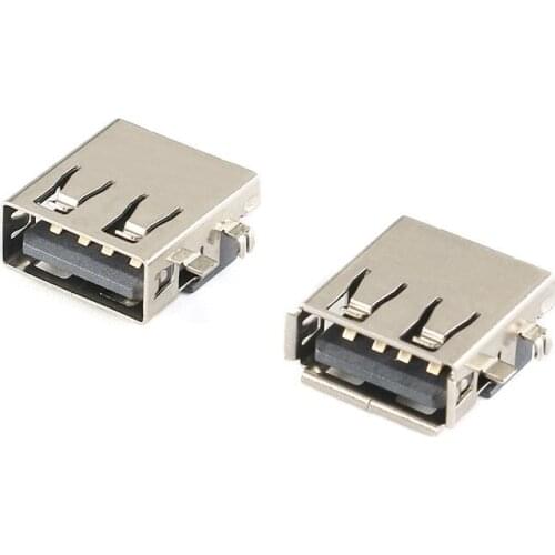 5PCS USB-AF/Sinking plate type, borderless and bordered A female socket USB-A type interface connector