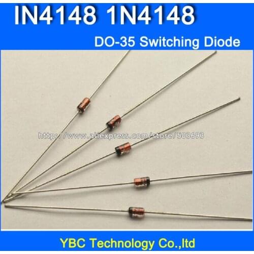 500pcs/lot DIP 1N4148 IN4148 DO-35 Switching Diode Switch Diode