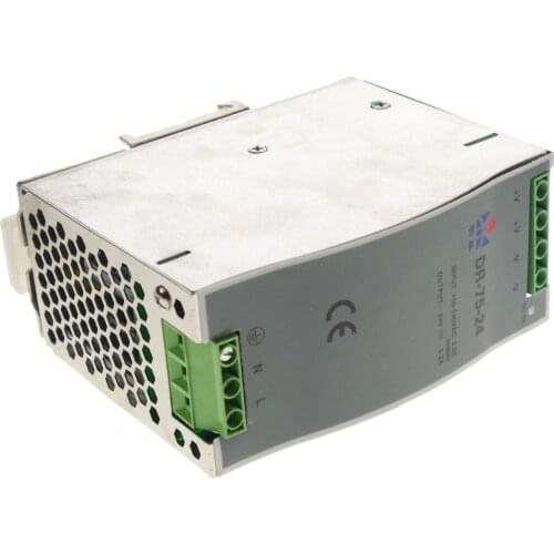 75W Output 24VDC 3.2A LED Din Rail Mounted Industrical Switching Power Supply
