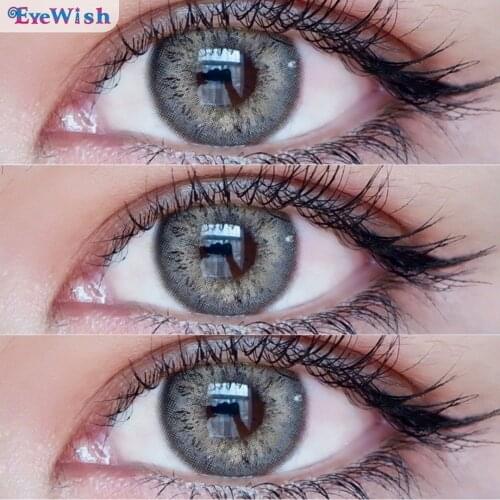 EYEWISH-2pcs/pair Roman Series Contact Lenses for Eyes Cosmetic Colorful Beauty Colored Contacts Lenses Color Eye (Dia:14mm)