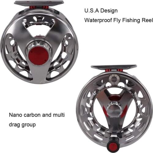 Aventik Quality Multi Nano Carbon Discs Saltwater Proof Large Arbor Fly Reel Trout Nymph Salmon Fly Fishing Reel Hew