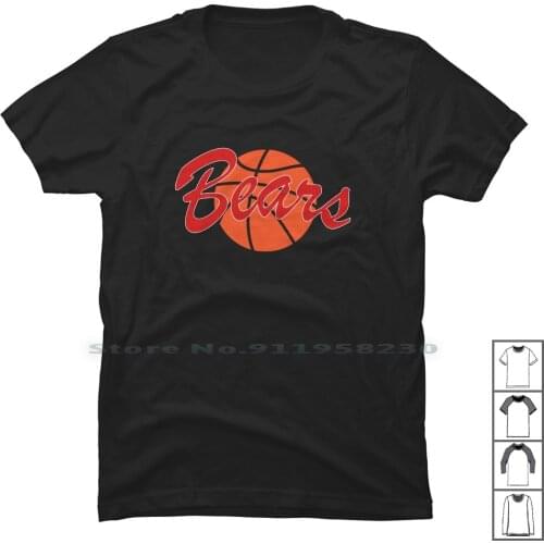 Bears Basketball T Shirt 100% Cotton Womens Basketball Aggressive Animals Sports Basket Sport Team Port Logo Bear Ball Ask