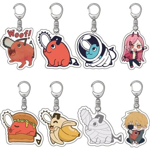 25 Types Chainsaw Man Acrylic Keychain Key Chain Anime Figure Pochita Bag Pendant Keyring Key Ring Jewelry Accessories Gifts