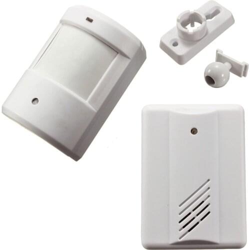 Digital Wireless Doorbell Driveway Garage Motion Sensor Alarm Infrared Wireless Alarm System with Mount Door Bell