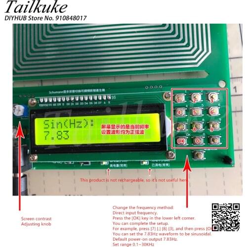 Pure Sine Wave Arbitrary Frequency Adjustable Schumann Wave Signal Generator Imported Chip Can Be Square Wave Programmable