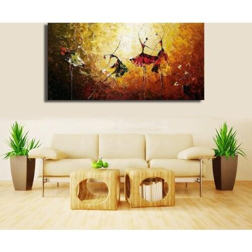 2018 Frameless handmade Oil Painting on Canvas animal giraffe On The Wall Art Pictures For living room bed room Home Decoration