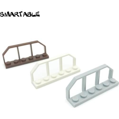 Smartable Fence 6x2 Building Block MOC Parts Toys For Children Creative Compatible 6583 Toy 50pcs/lot