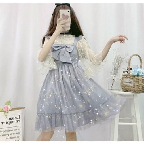 Cute Princess Daily Dress Vintage Lolita Clothes Japanese Traditional Street Kawaii Victorian Style Clothes Girl JSK Cosplay