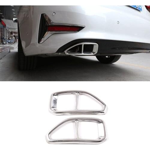 Stainless Steel Car Styling Tail Throat Decorative Frame for BMW 3 Series G20 28 325li 2020-21 Car Exterior Accessories 2 Style