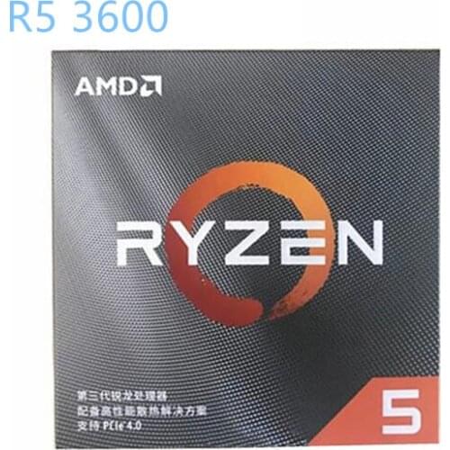 New AMD ryzen 5 3600 R5 3600 3.6GHz 6Core 12Thread 65W Original Processor AM4 Desktop packge with a Wraith Stealth radiator fan