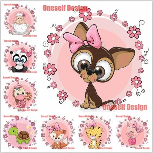 Popular 5d diamond painting full square/round cartoon animal 5d diamond embroidery full set anime christmas decorations for home