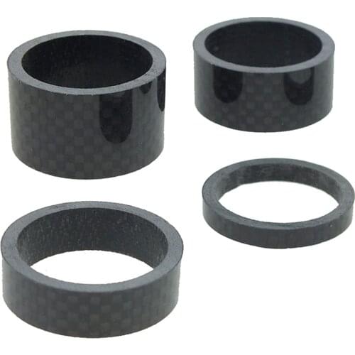 4 Pack Bike Stem Spacers Headset Spacer Replacement Universal Fit 1 1/8-Inch Stem Mountain MTB Road Bicycle