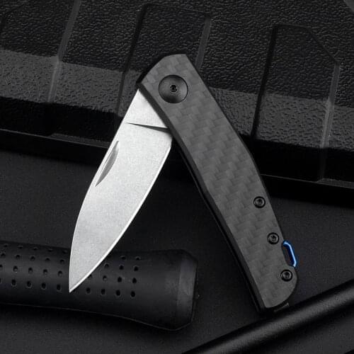 Carbon Fiber ZT Folding Knife D2 Knife Folding Knife Outdoor Sharp Field Survival Military Knife Tactical Knife