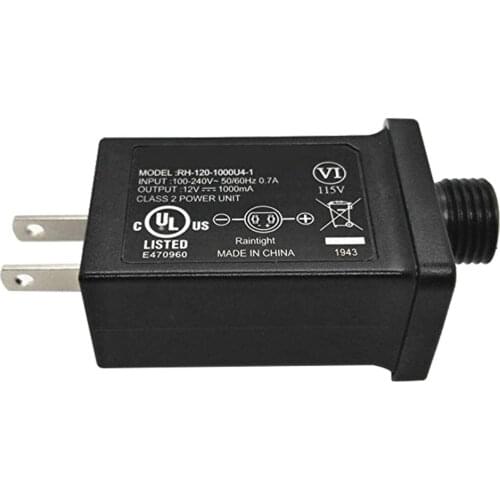 LED Transformer Replacement 12V 1A Class 2 Power Supply LED Transformer Replacement for String Light Inflatable Device US EU