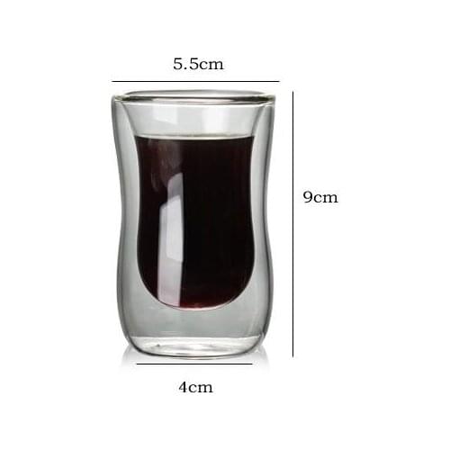 TEUMI Double Wall Glass Cups