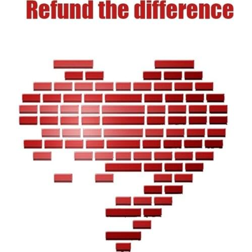 Refund the difference or for wholesale customer