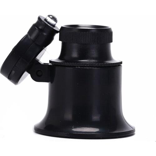 Jewelry LED Light 20x Eye Loupe Hands-Free Head Strap Magnifier Watchmakers Watch Repair Tool