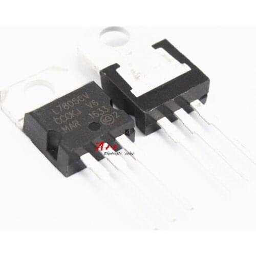 10pcs/lot New L7805CV voltage regulator TO-220 L7805 7805 5V POSITIVE VOLTAGE REGULATORS