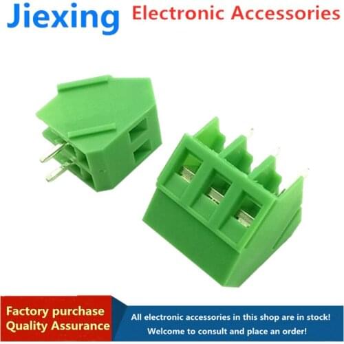 10pcs green KF103 2P 3P pitch 5.0MM splicable screw type PCB terminal 300V/10A