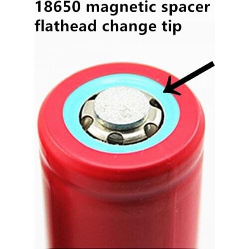 18650 gasket flat tip becomes strong magnet pieces small magnet flashlight battery spacer