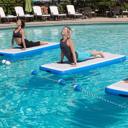 2*0.9*0.1m Floating Mat For Water Gym Home Use Inflattable Airtrack Tumble Air Mattress Water Floor Mat Factory