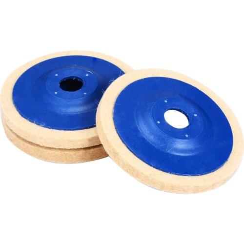 New 3pcs 4'' Wool Felt Polishing Pads 100mm Buffing Angle Grinder Wheel Polishing Disc Abrasive Tools For Glass Scratches Polish