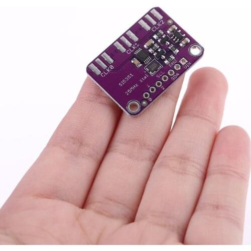 28EB CJMCU-5351 Si5351A Clock Signal Generator DC 3-5V I2C 8KHz - 160MHz Breakout Board Module
