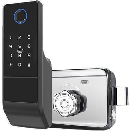 Tuya Electronic Door Lock Fingerprint Keyless Entry Security Smart Touch for Home Office Apartment Hotel Wholesale Available