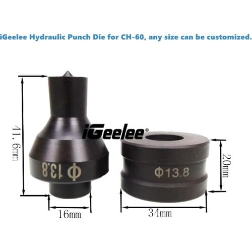 Hydraulic punch die for hydraulic hole punch machine CH-60 Hydraulic Punching Dies Manual punch die