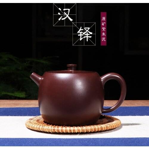 Yixing tea set manually undressed ore purple clay zhu han pot